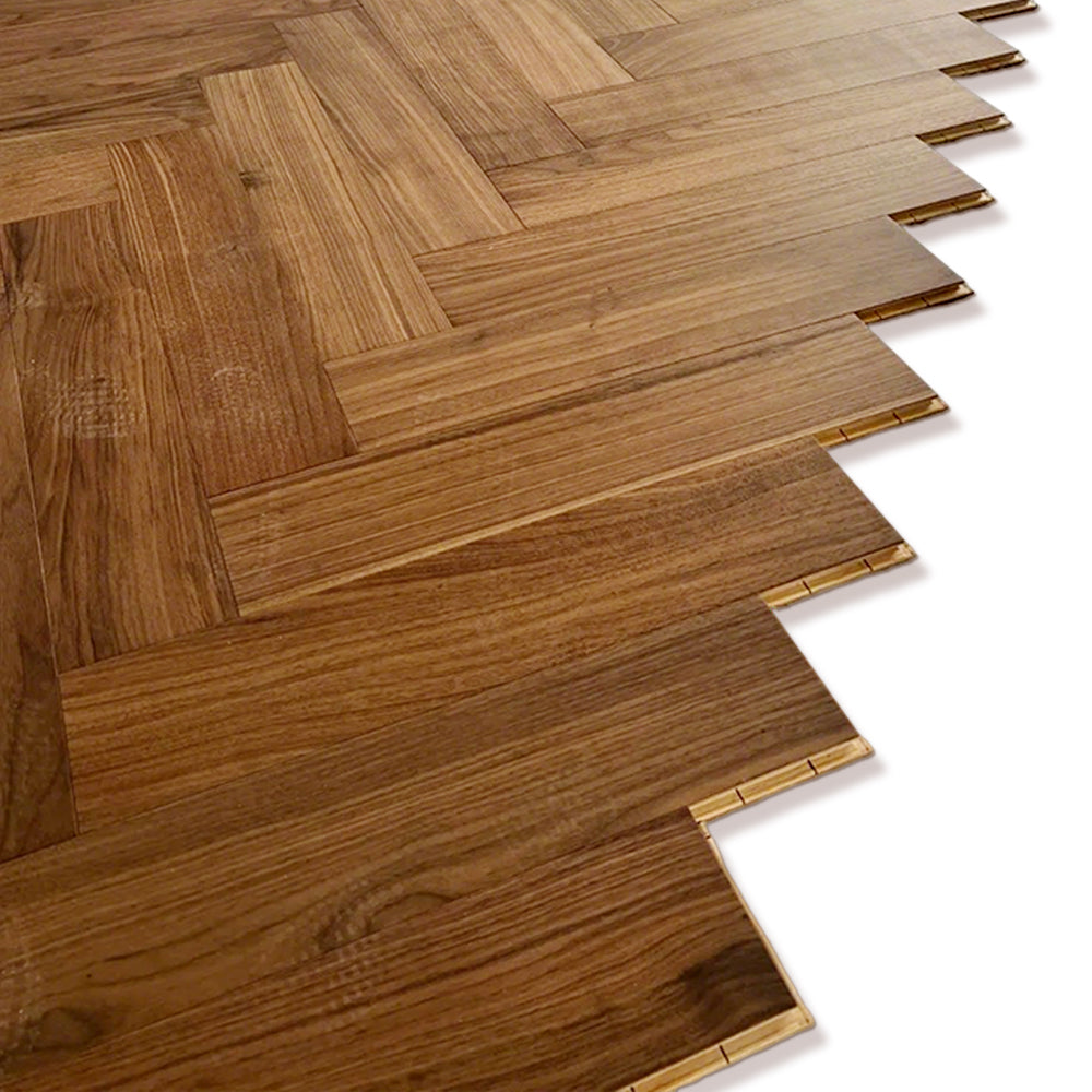 Customizable 12mm Black Walnut Herringbone Engineered Wood Flooring | Waterproof Anti-Slip for Outdoor Hotel Office Interiors