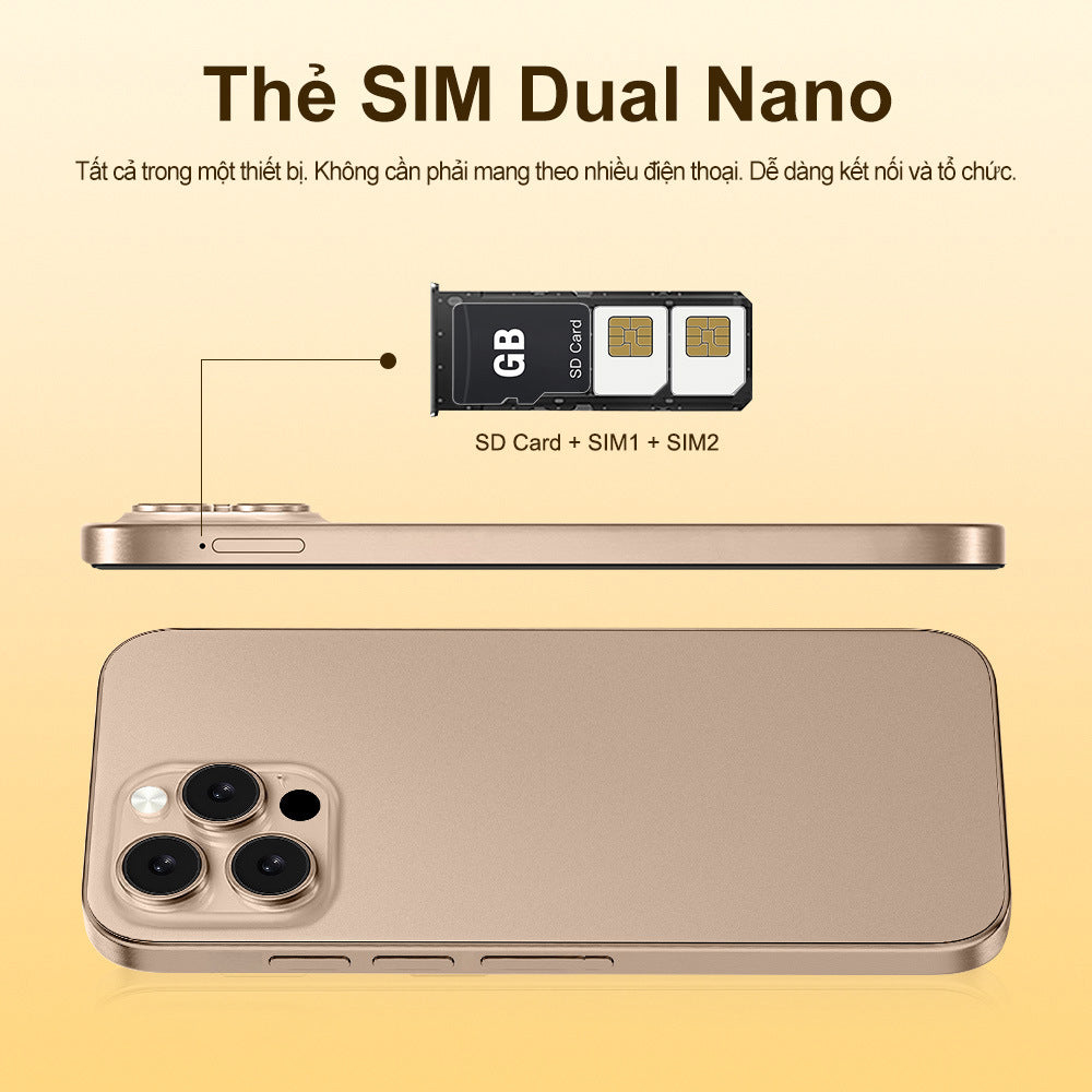 Mobile Phone TK Delivery i16ProMAX4+64Large Screen16pro New Android Phone Hot Sale List