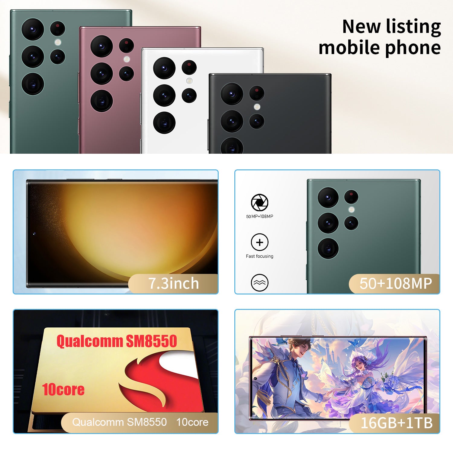Smartphone S23 Ultra All-in-One Machine In Stock Source Manufacturer Wholesale Support Wholesale Customization