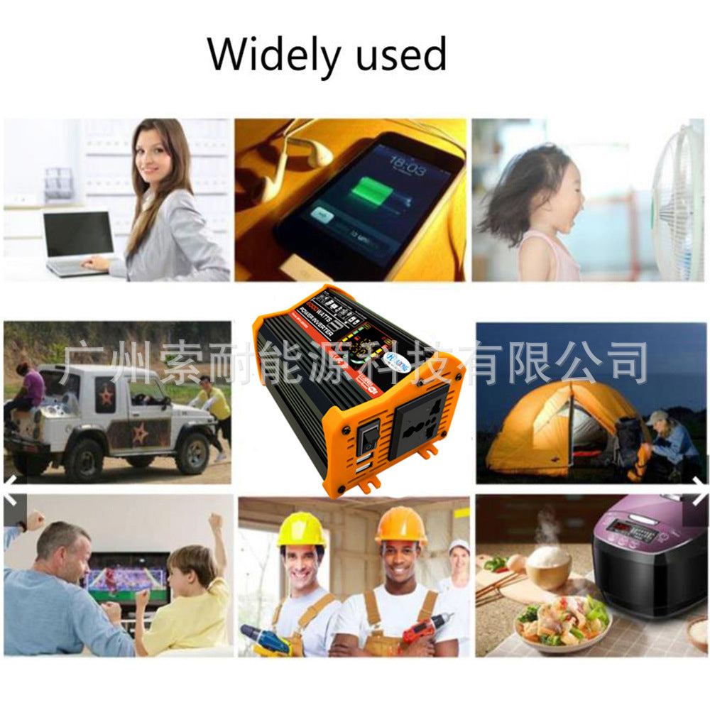 Legend Third Generation Car Inverter500W 12V Turn110V/220V Intelligent Digital Display Double USB inverter