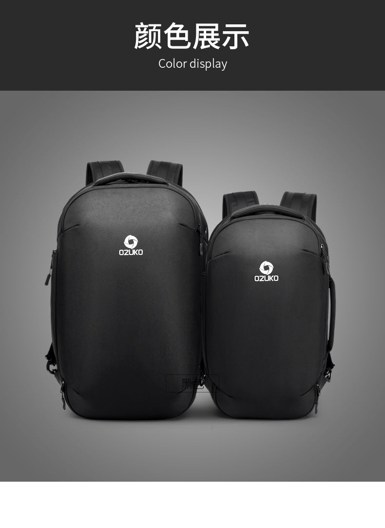 ozuko Business Backpack Men's Computer Backpack Large capacity simple trendy waterproof travel commuter bag
