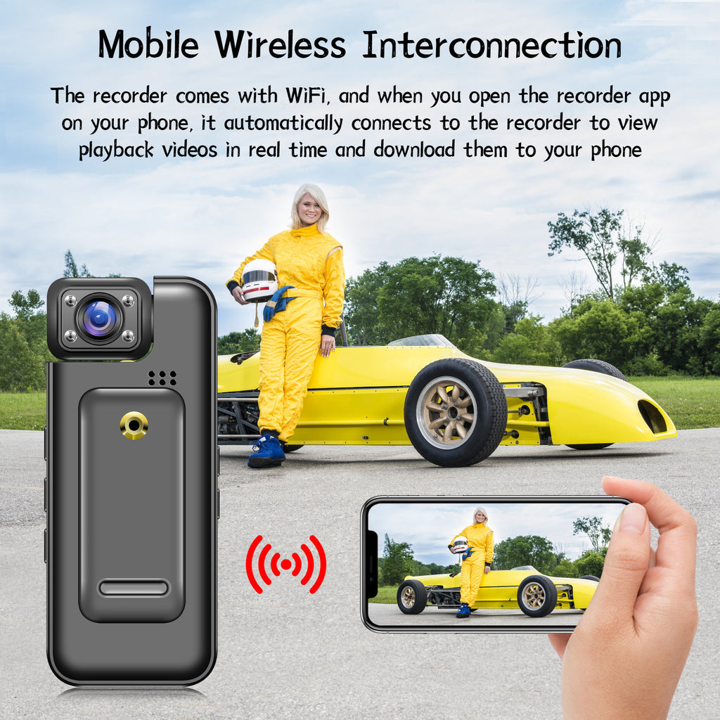 Pocket Camera Sports DV Small photo recorder with screen, back clip camera, infrared night vision, portable law enforcement device