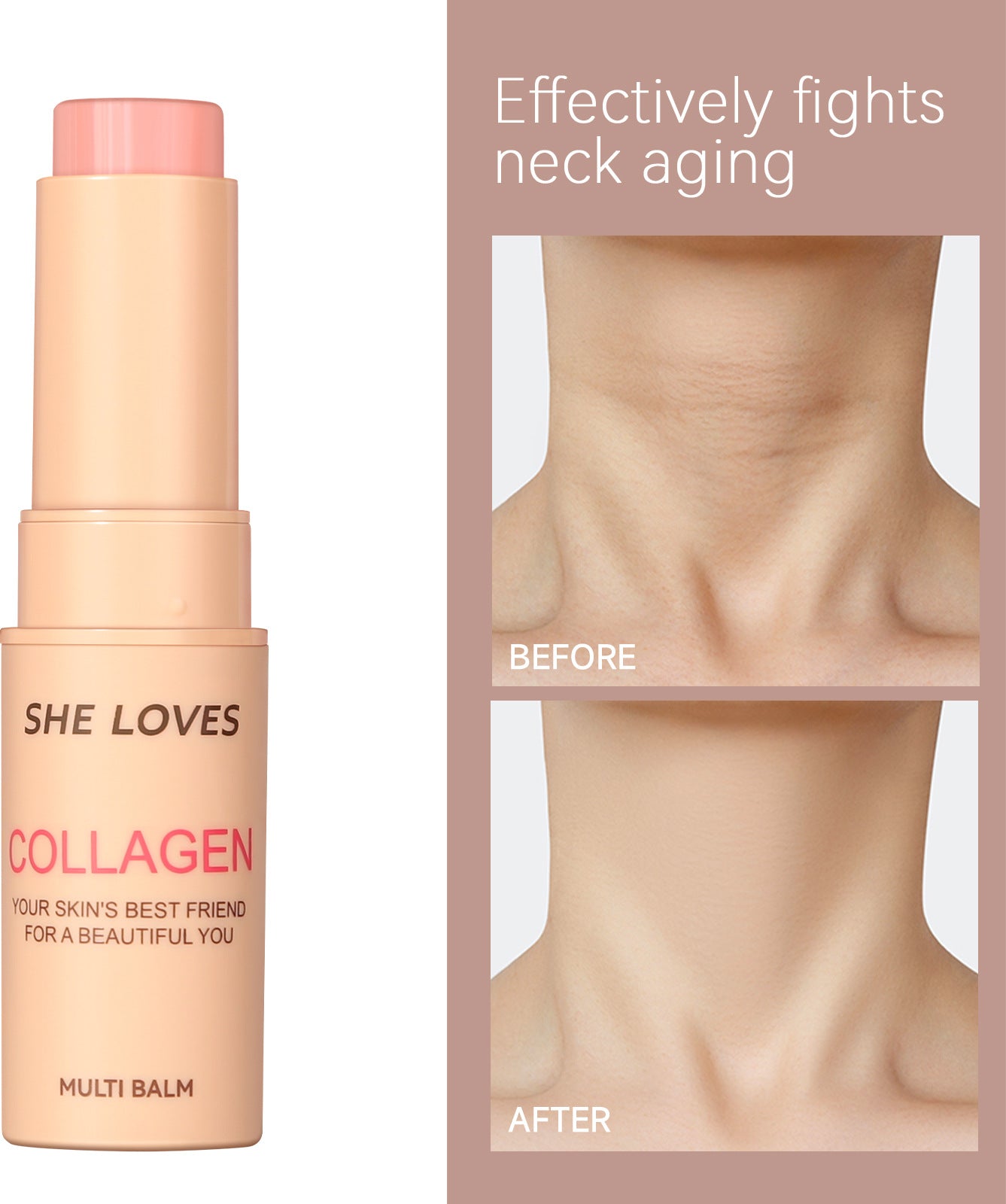 Exclusive Supply sheloves Collagen Essence Stick Moisturizing, Wrinkle-Reducing, Lifting, and Firming Facial Care Essence