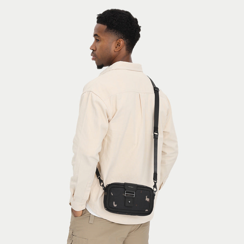 Men's Crossbody Bag High-End Single Shoulder Bag Portable Small Bag Waterproof Oxford Cloth Mini Men's Bag Trendy Style