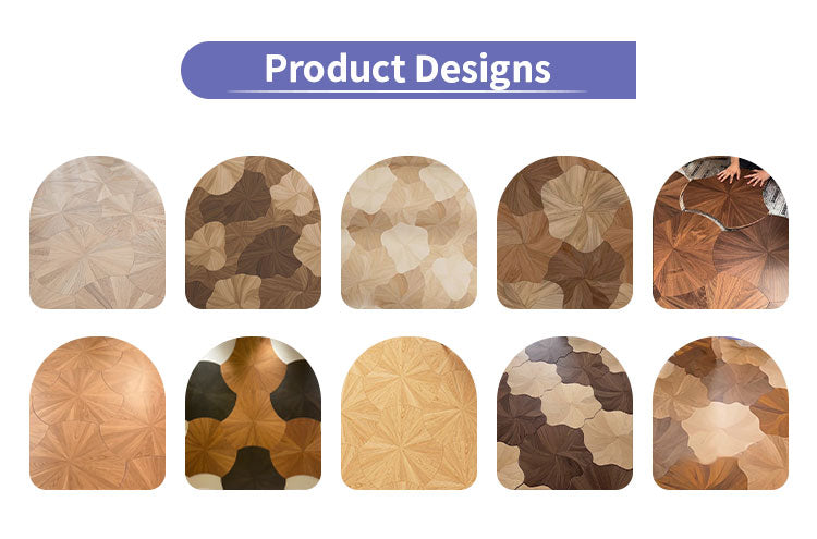 High-End 14mm Custom Solid Wood Oak Lotus Pattern Engineered Laminate Flooring | Multi-Layer Decorative Waterproof Parks