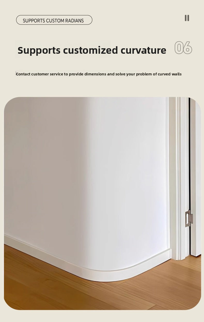 Solid Wood 5 Centimeter baseboard, Taun wood flooring, baseboard, natural wood, white and gray decorative trim