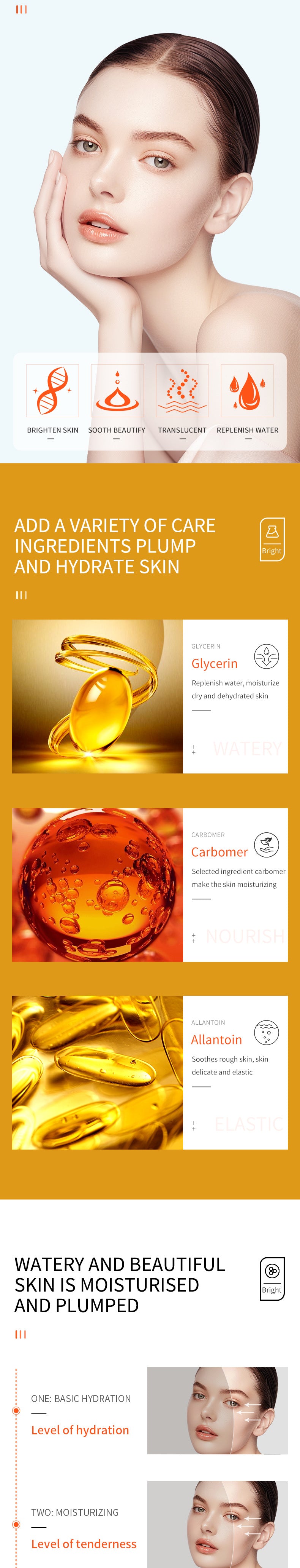 Vitamin C Skin Care Essence SADOER Moisturizing and Hydrating Wholesale for Cross-Border Trade