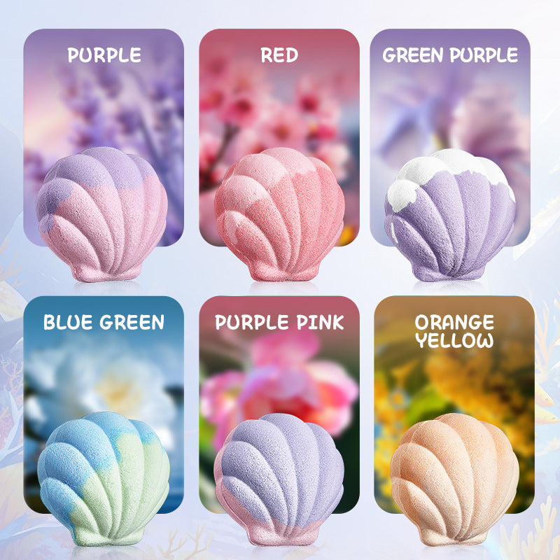 Shell Bath Salt Balls SADOER Deep Cleansing Body Bath Bath Salts Cross-Border Foreign Trade Wholesale