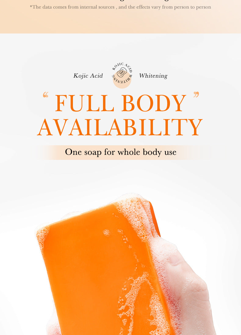 Full English Kojic Acid Whitening Soap100g SADOER Clean Bathing Facial Soap Handmade Soap  Wholesale