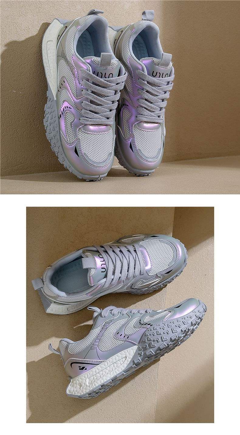 German Training Shoes Women's Shoes2025Spring New Casual Sports Running Shoes Lightweight Forrest Gump Shoes Versatile White Sneakers Mesh Shoes