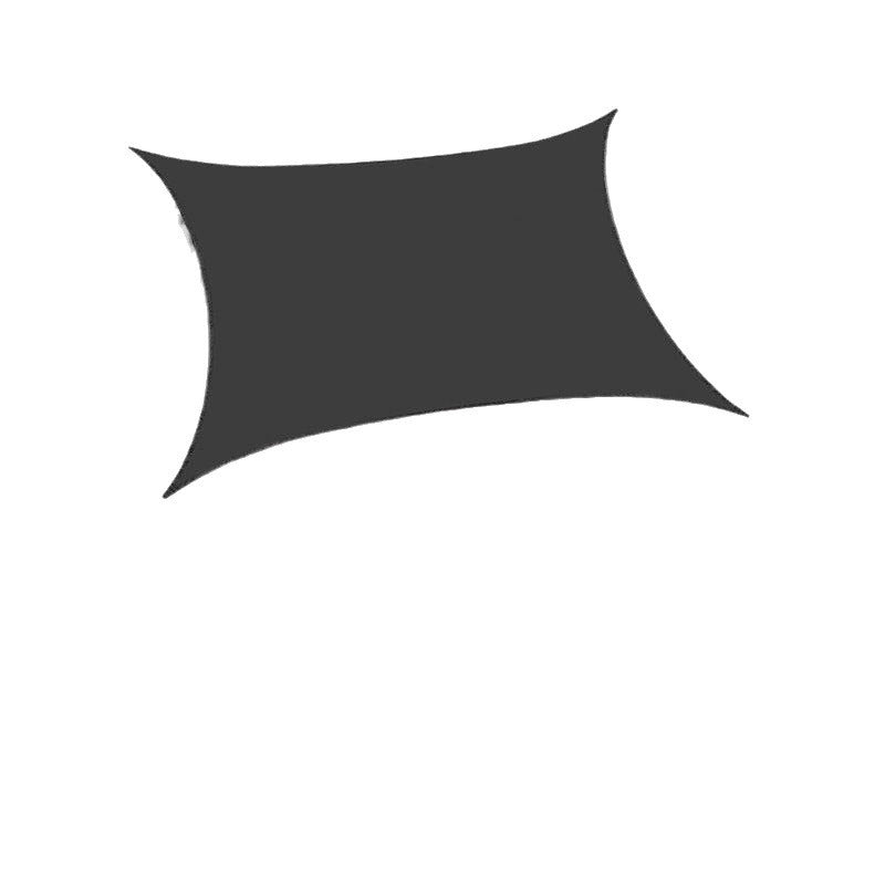 Outdoor Sunshade Sail Thickened Polyester Oxford Cloth Waterproof Courtyard Sunshade Canopy Rainproof Thickened