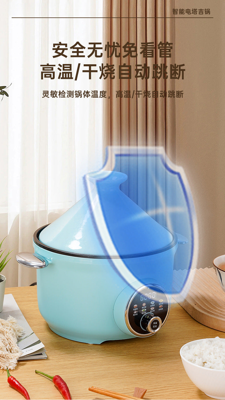 Manufacturer  Wholesale Household Tagine Pot Electric Pressure Cooker Small Steaming and Cooking Integrated Micro Pressure Cooker Pressure Cooker