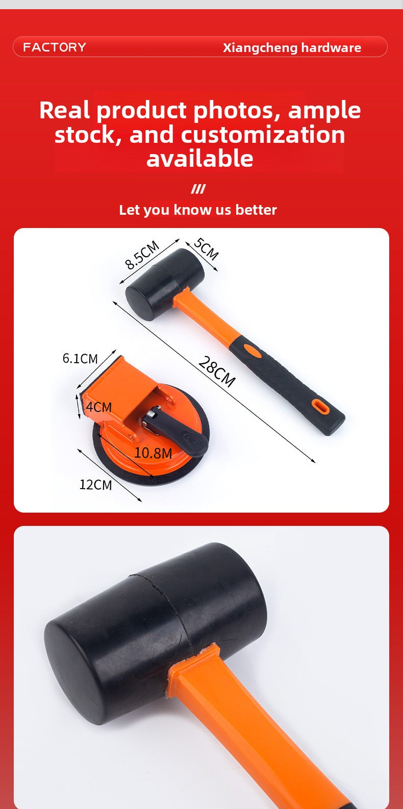Wooden floor suction cup, powerful lifting tool, floor tile suction cup tool, special tool for handling and installation, ceramic tile suction cup