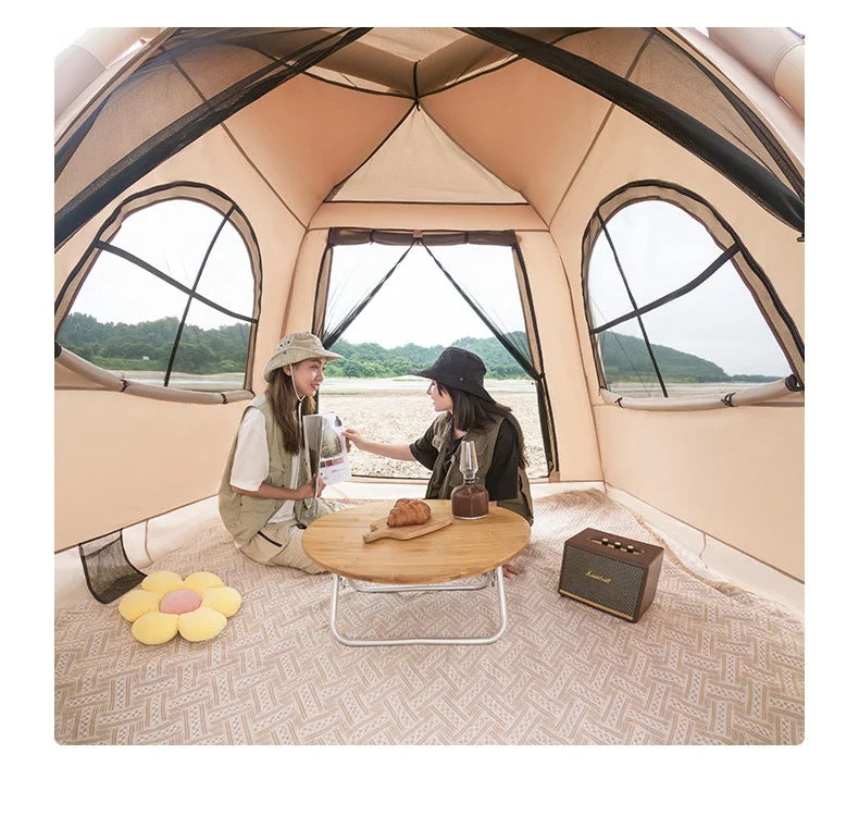 Outdoor Fully Automatic Inflatable Tent Camping Thickened Rainproof Portable Camping Equipment Oxford Cloth Tent