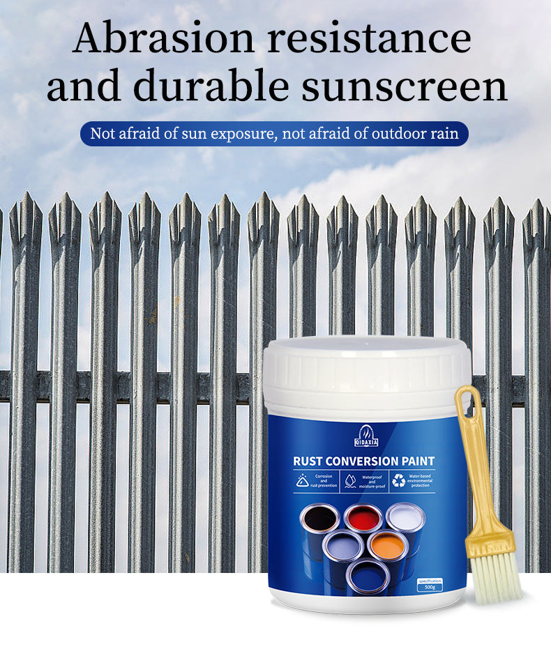 Water-based Anti-rust Paint Metal Paint Rust-free Rust Conversion Paint Color Steel Tile Renovation Rust Fixing Agent Multi-color Industrial Paint