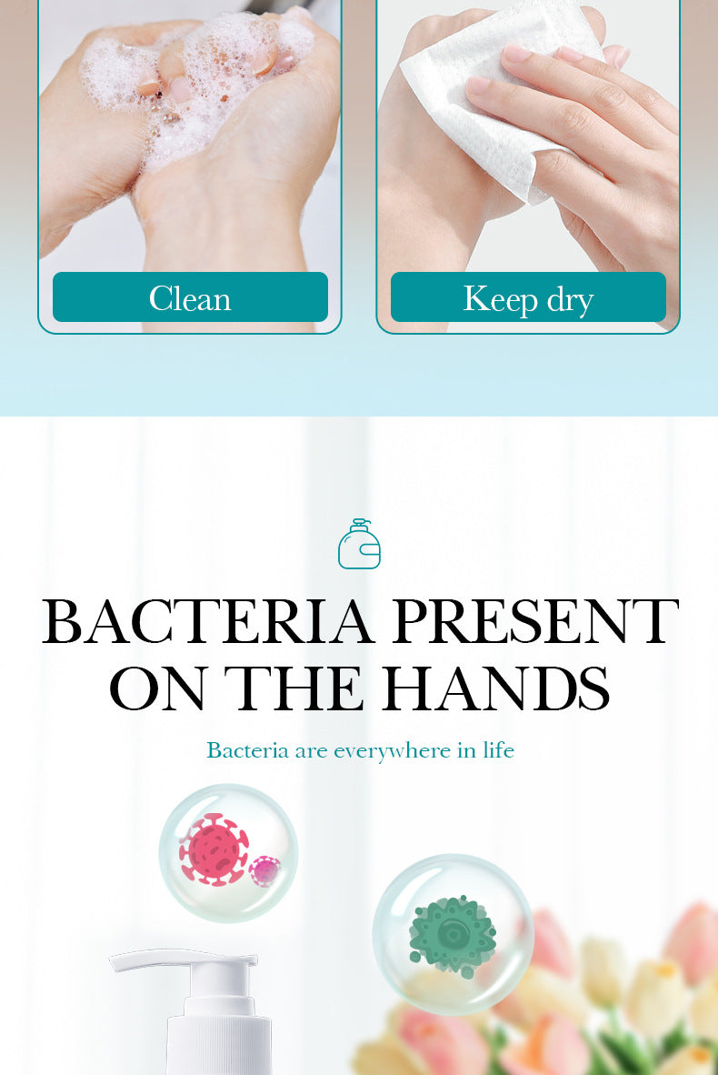 All English Hand Sanitizer500ml SADOER Foam Deep Cleansing Large Capacity  Foreign Trade Wholesale