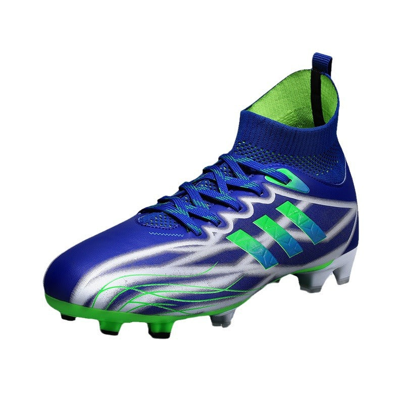 New high-top soccer shoes for men and women AG Spike TF Broken Nail Youth Student Grassland Competition Training Shoes