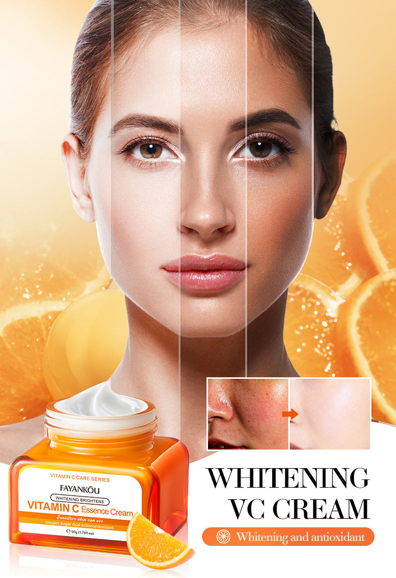 VC Whitening and Moisturizing Face Cream FAYANKOU Brightening and Moisturizing Essence Cream Cross-Border Wholesale