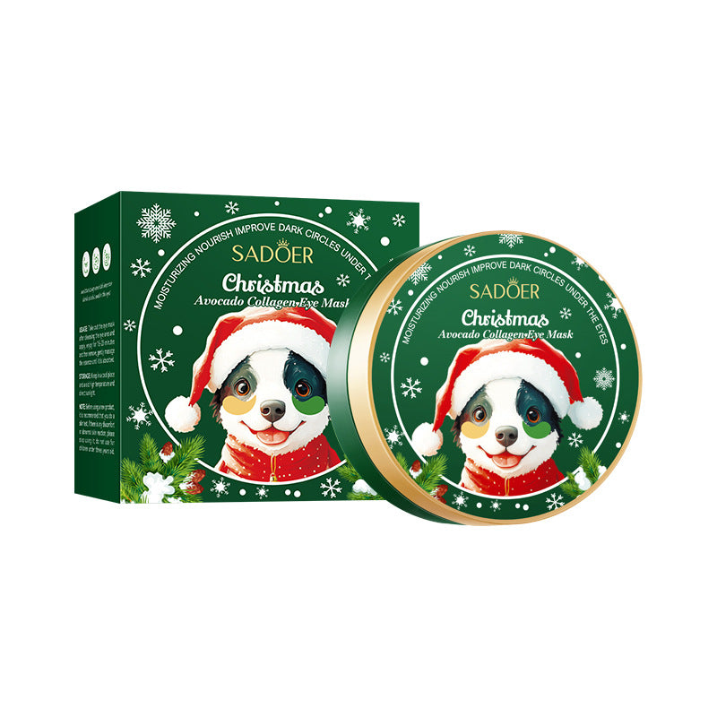 Christmas Blueberry Collagen Eye Mask SADOER Moisturizing Eye Mask Cross-Border Wholesale