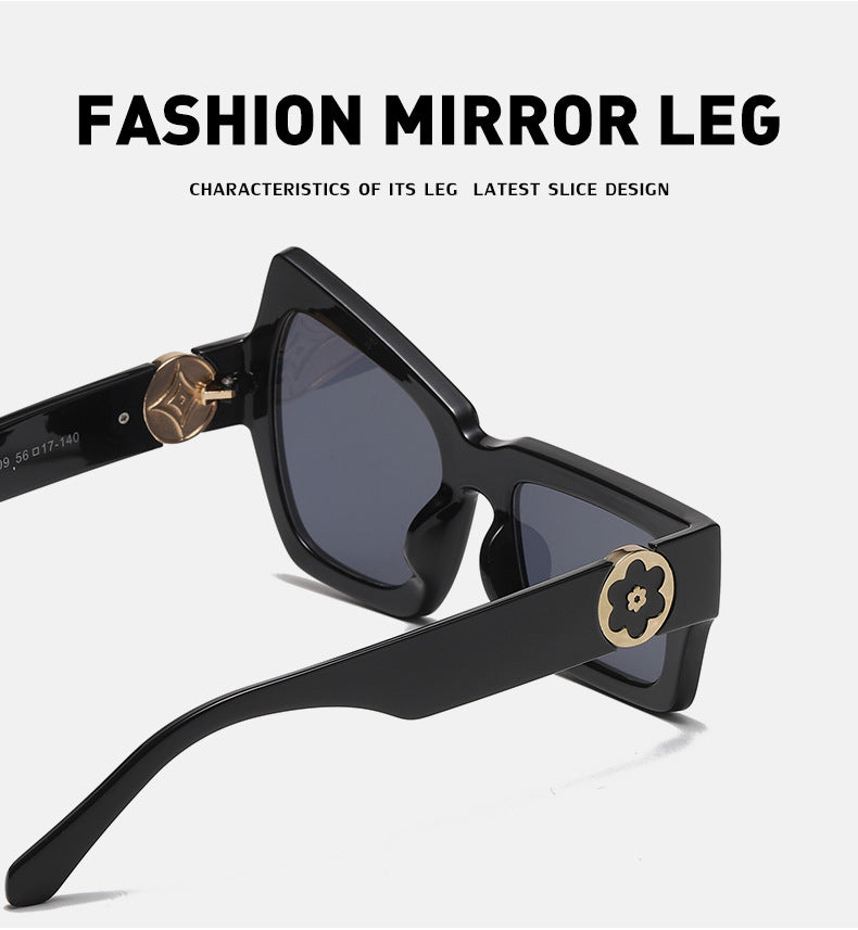 European and American Steampunk Sunglasses Unique Irregular Outdoor Sun Protection Sunglasses for Men High-end Glasses Wholesale
