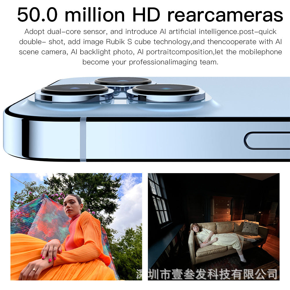 I15 Pro Max Popular2+16G 6.53Large Screen All-in-One Computer Factory5G New Mobile Phone