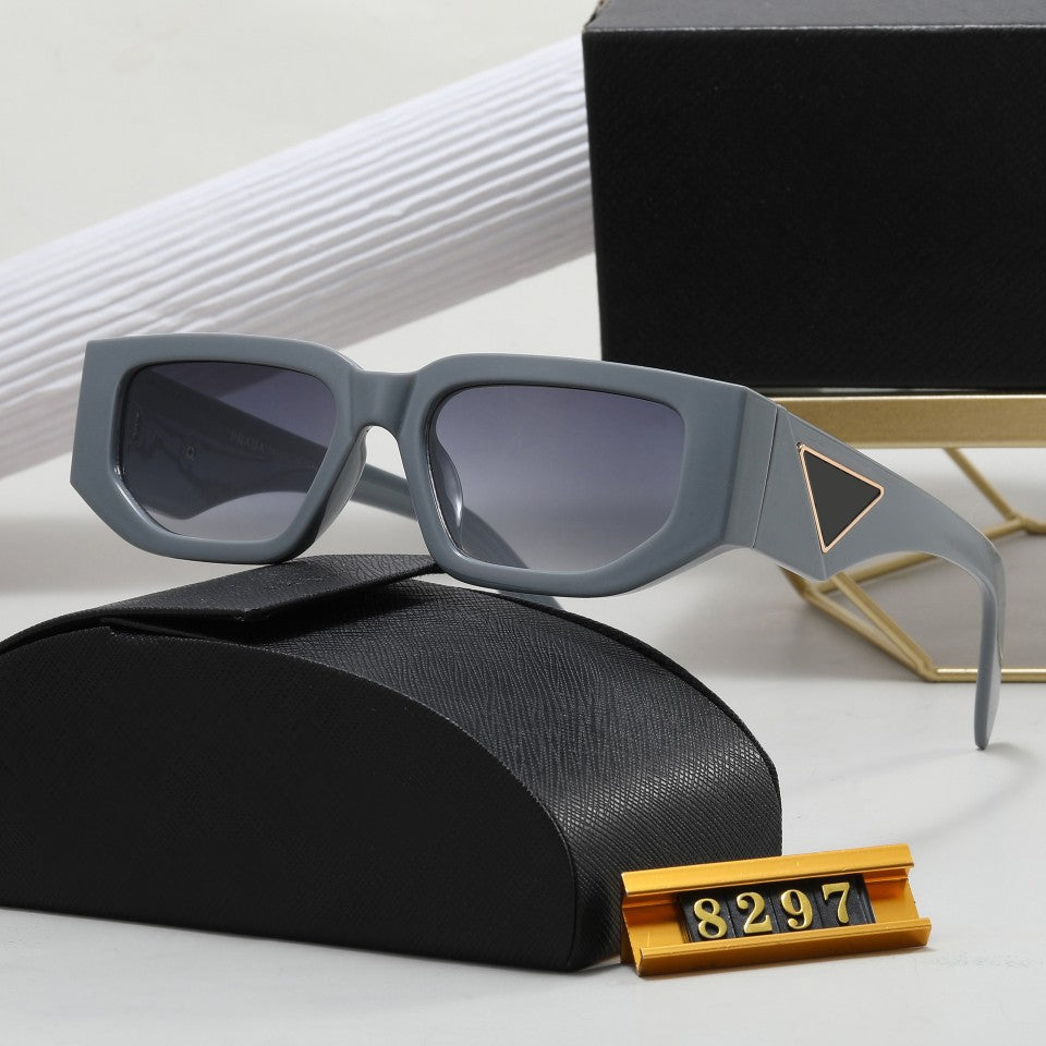 Europe and America PRA Fashionable Square Sunglasses for Men and Women8297Manufacturer Lightweight UV Protection Japanese and Korean Style