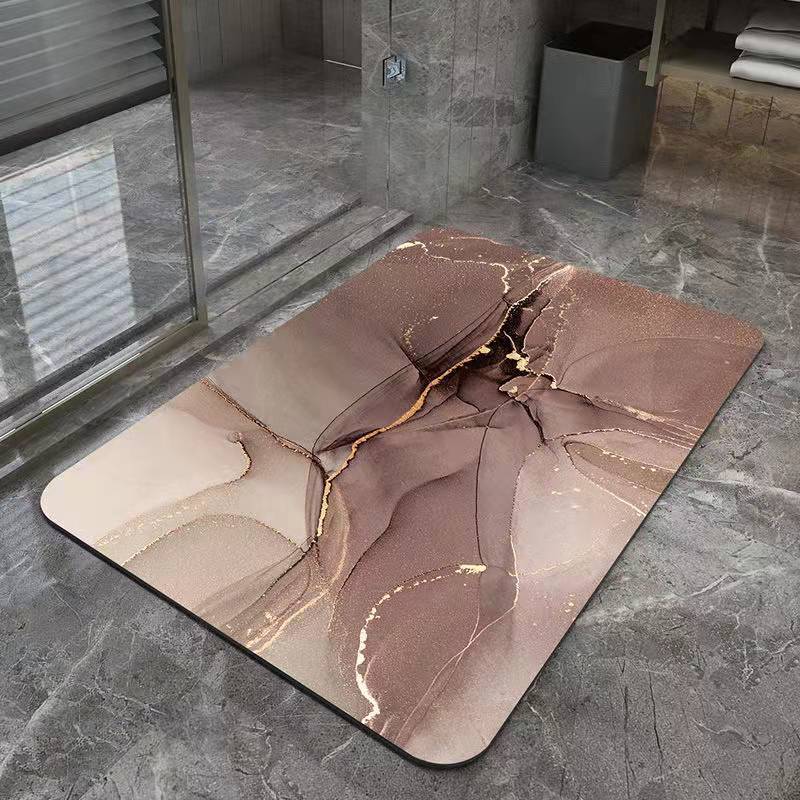 Geometric Abstract Entryway Non-Slip Mat Home Bathroom Doorway Water Absorption Soft Mat Easy to Clean Tech Cloth Entrance Mat