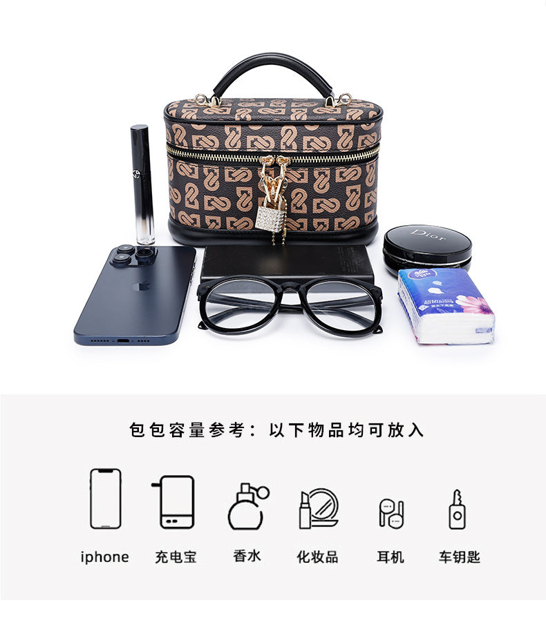 European and American Retro Printed Chain Small Square Bag Trendy Crossbody Women's Bag Niche Versatile Shoulder Handbag Women's Manufacturer