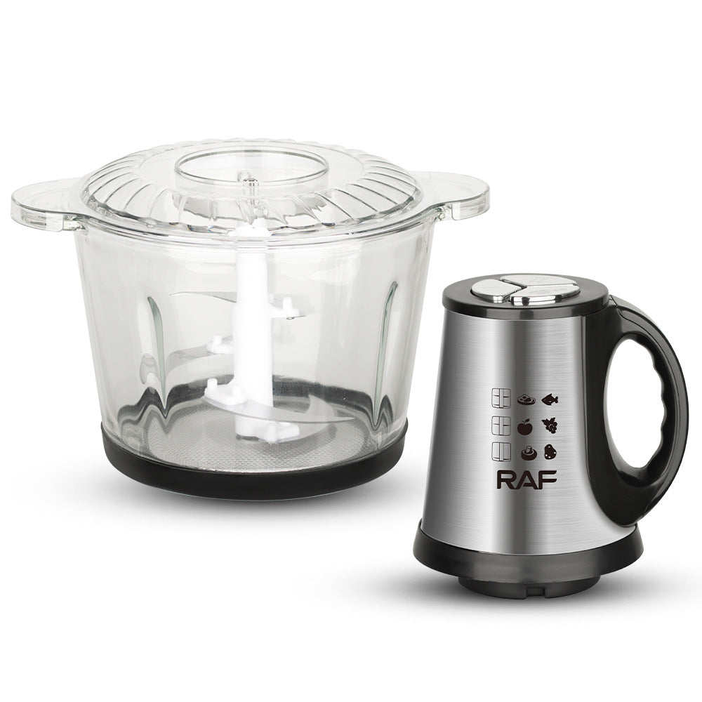 RAF European Standard Meat Grinder Glass Food Processor3L Kitchen Home High-Power Garlic Chopper and Vegetable Grinder