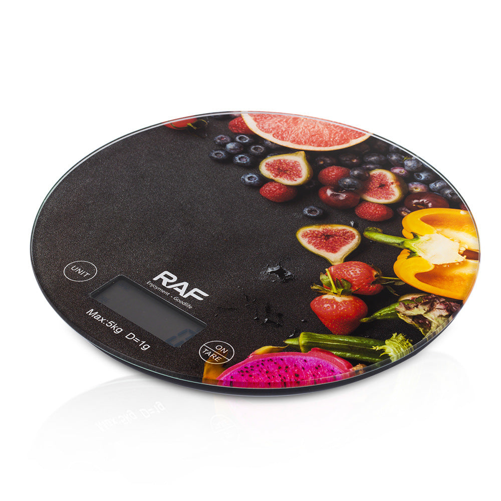 RA  Stainless Steel LCD Display Multi-unit Conversion Tare Function Waterproof Kitchen Scale Electronic Scale Limit5kg