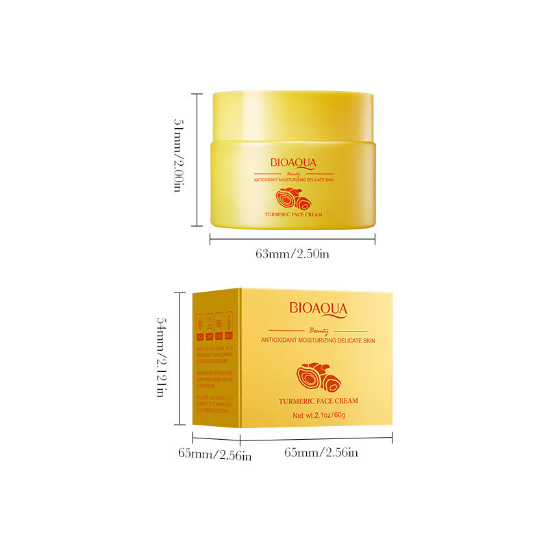 Turmeric Antioxidant Moisturizing Cream BIOAOUA Moisturizing and rejuvenating face cream cross-border wholesale