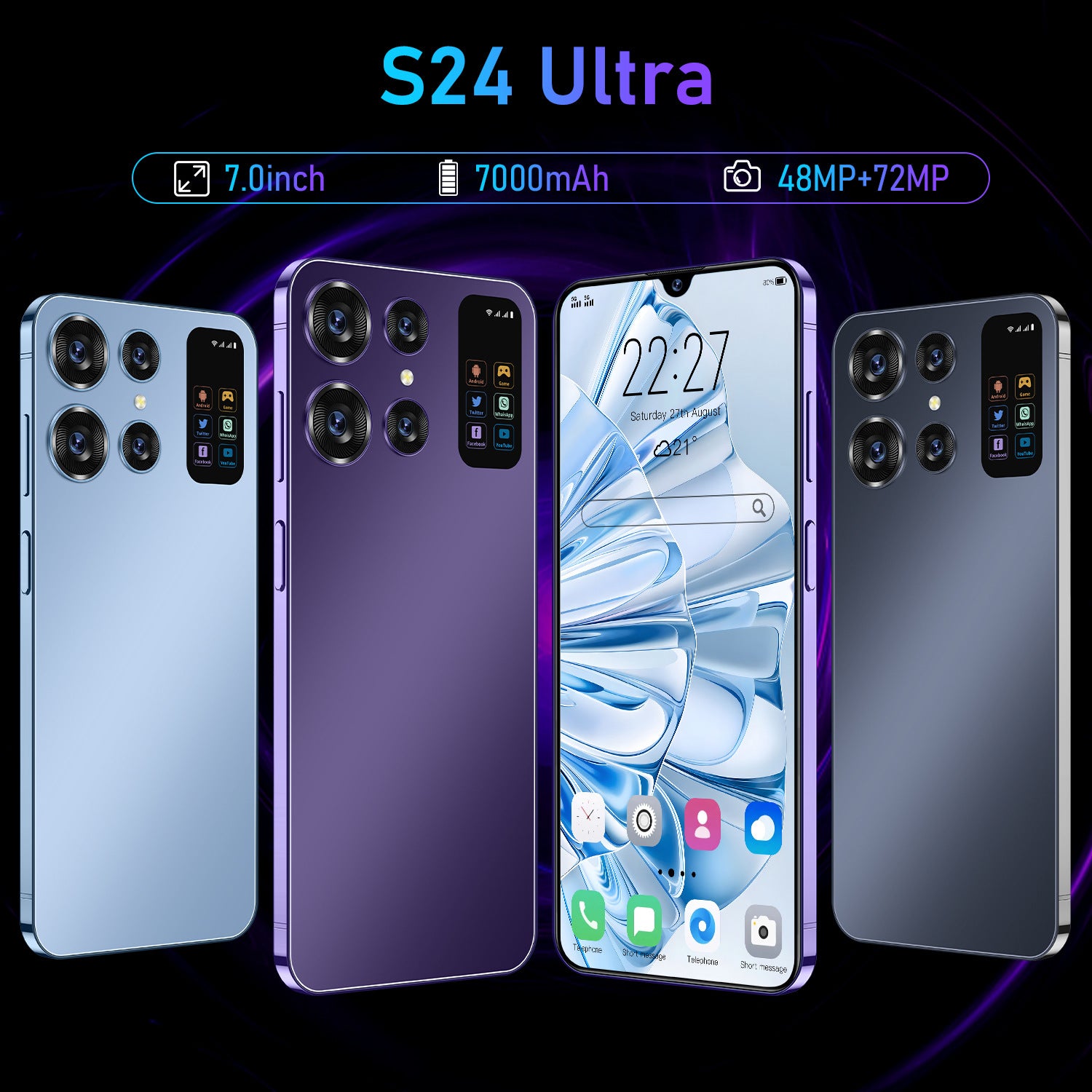 In-stock Exclusive High-Definition Large Screen16+1T Memory New Smartphone S24ultra Source Manufacturer