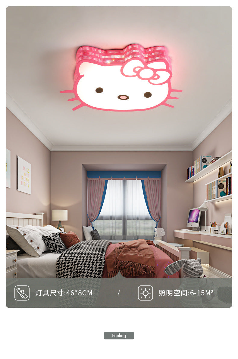 Children's Room Lamp Girl Modern Simple Boy Round Ceiling Lamp Cozy Bedroom Lamp Creative Kindergarten Classroom Lamp