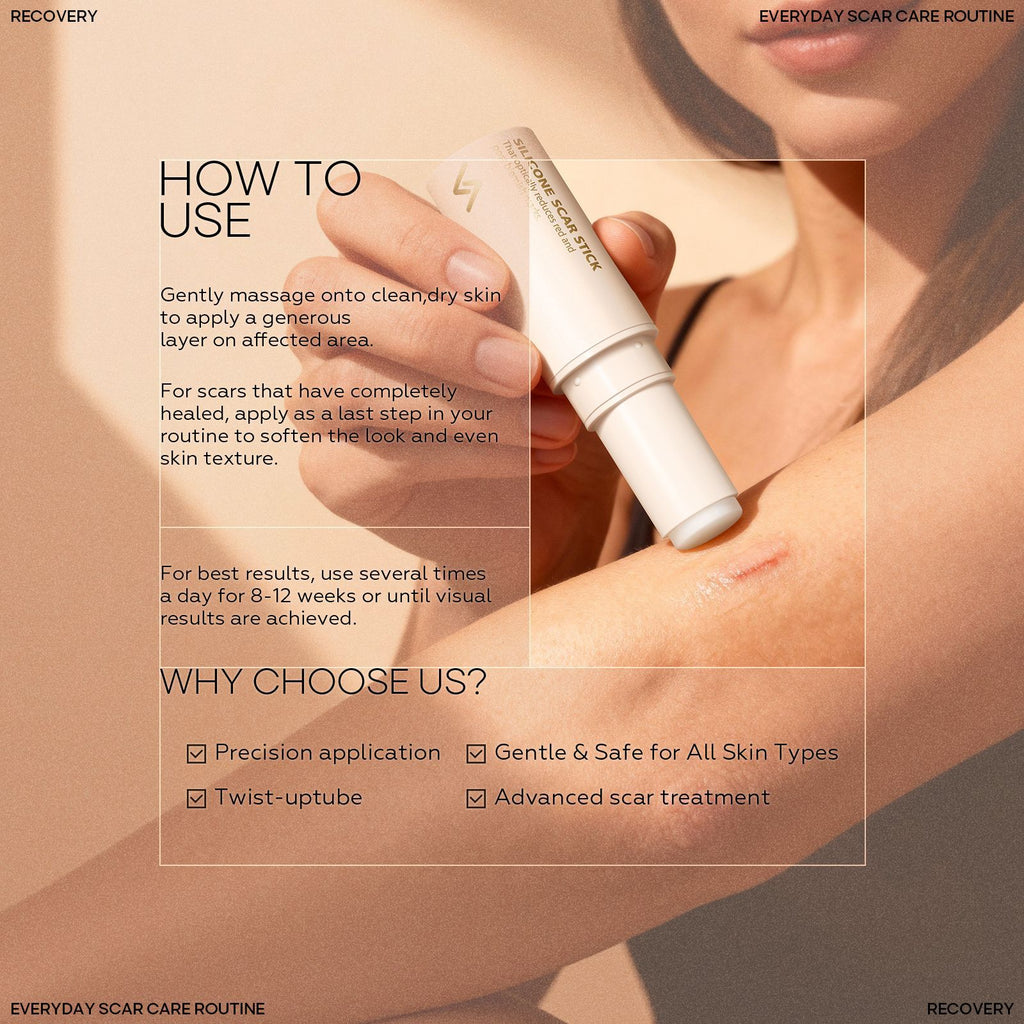 Silicone Scar Stick SILICONE SCAR STICK Acne Marks and Pits Care Lightening Cream Silicone Scar Gel