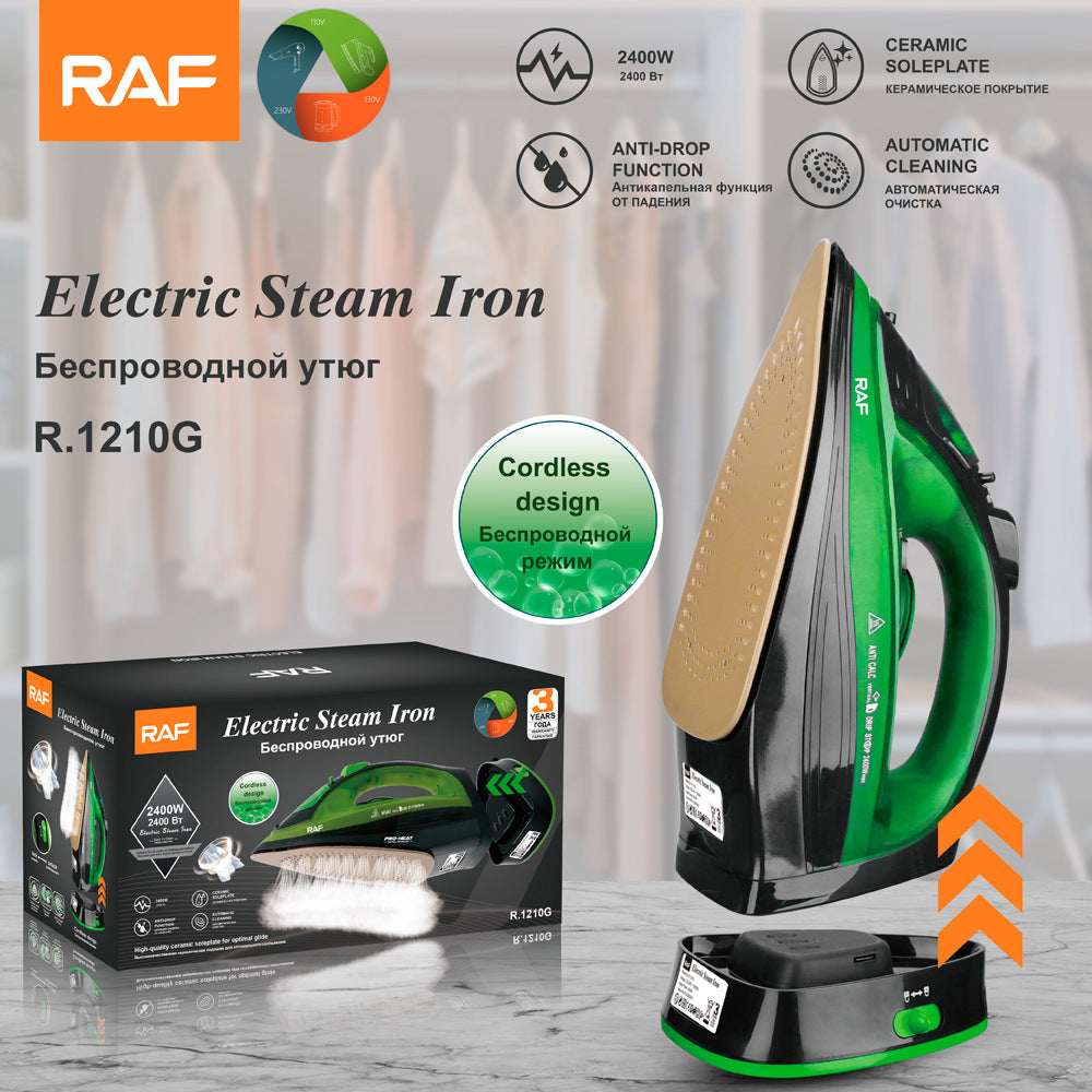 EU Standard Electric Iron Household Handheld Wireless Wired Steam Electric Iron Ironing Machine for Clothes R.1210