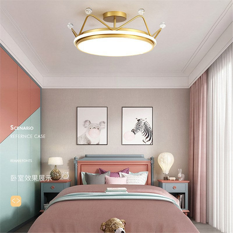 Crown Bedroom Light Ceiling Light Modern Minimalist Boy Princess Girl Creative Room Light Fixture led Children's Room Light