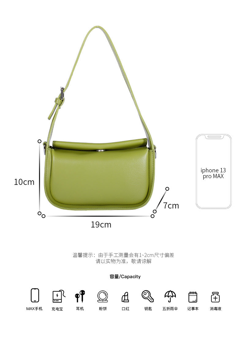 In-stock One-piece Dropshipping Women's Shoulder Bag2024New simple design versatile crossbody small bag for commuting