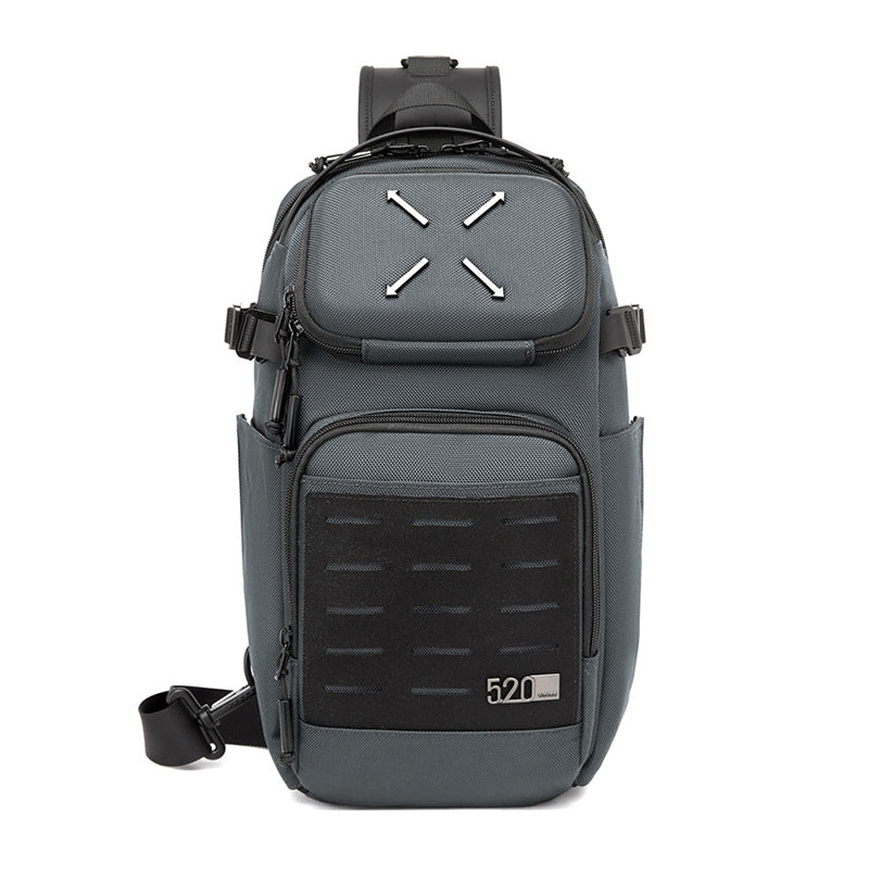 ozuko Men's Chest Bag Crossbody Bag High-end Waterproof Large Capacity Trendy Men's Shoulder Bag Commuting Portable Bag