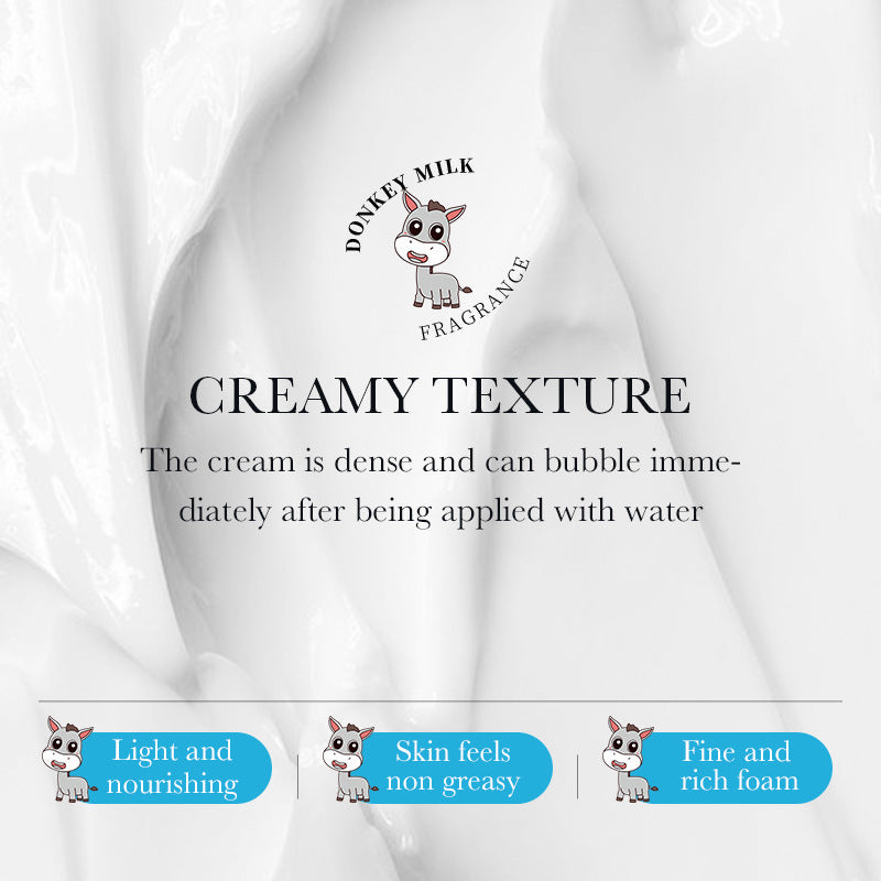 Donkey Milk Facial Cleanser ZOZU Amino Acid Cleansing Non-irritating Facial Cleanser Cross-Border Foreign Trade Wholesale