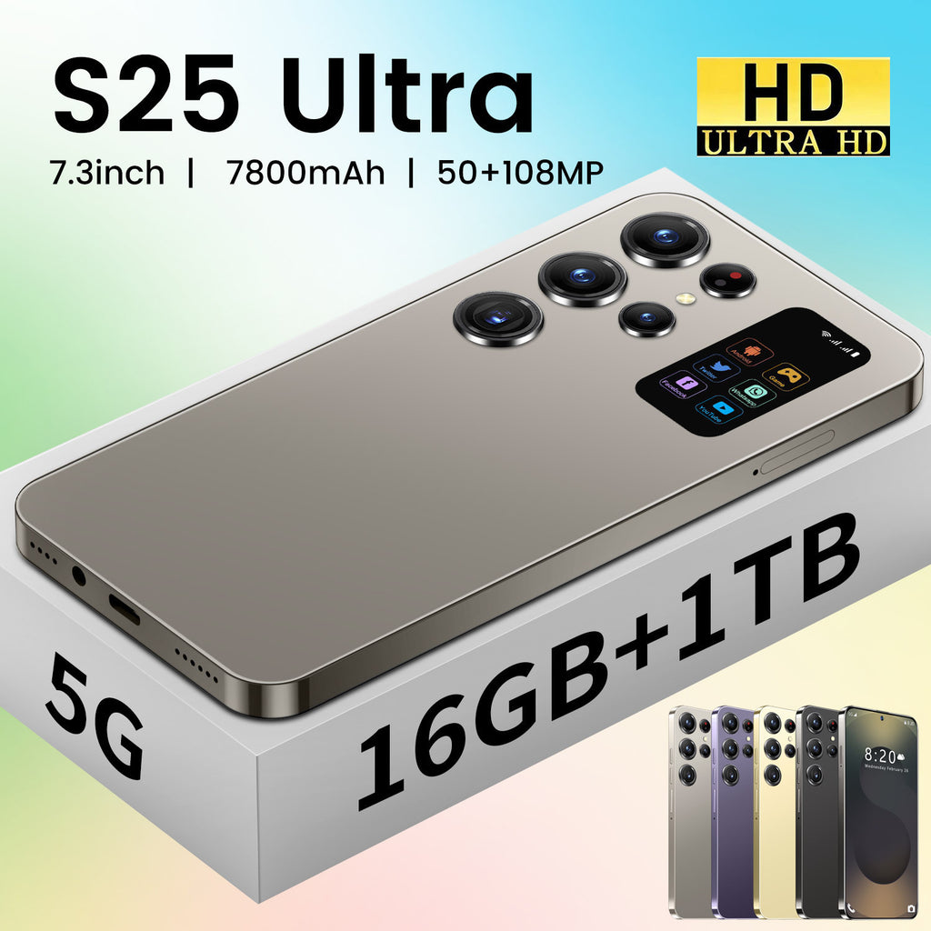 Hot-Selling Mobile Phone S25 Ultra Android Smartphone16+1TB Hot-selling Secondary Screen TK Mobile Phone