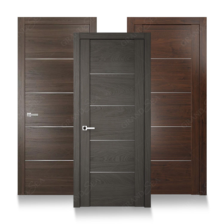 Luxurious Wooden Internal Door Design Doors Interior With Frame for Bedroom Apartment Villa