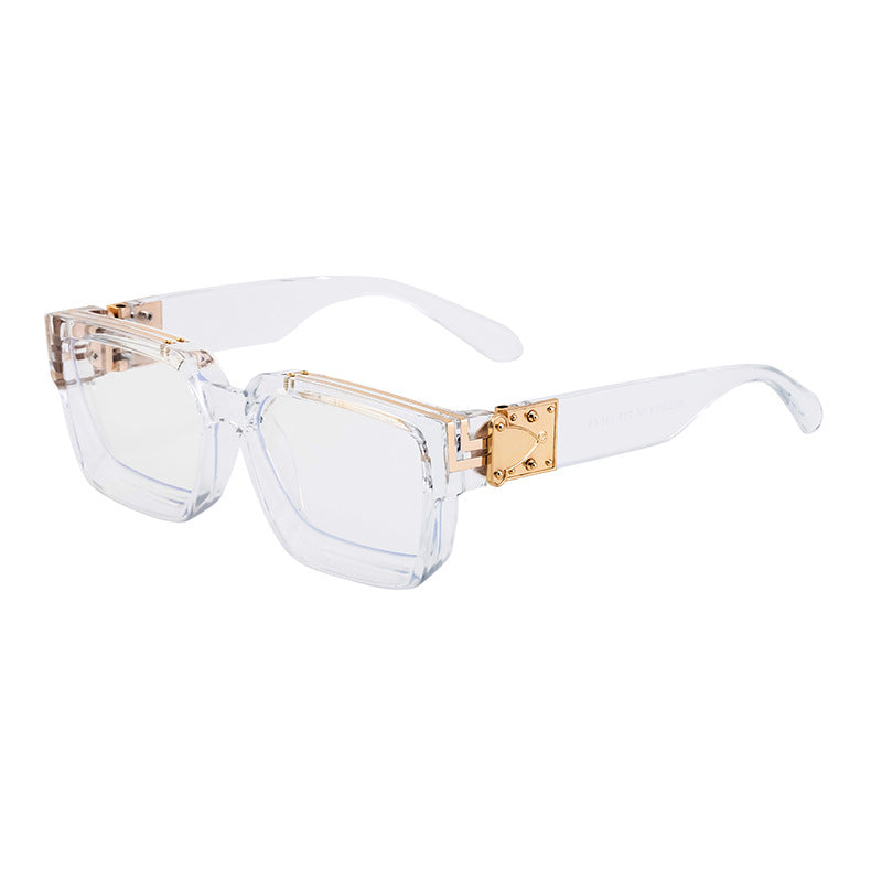 0k Billionaire Style Sunglasses Men Fashion Internet Celebrity Sunglasses Women High-end Glasses Square Frame Sunglasses