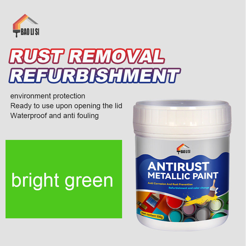 Color Metal Paint Iron Art Steel Structure Color Steel Tile Renovation Color Change Water-Based Industrial Latex Paint Anti-Rust Paint