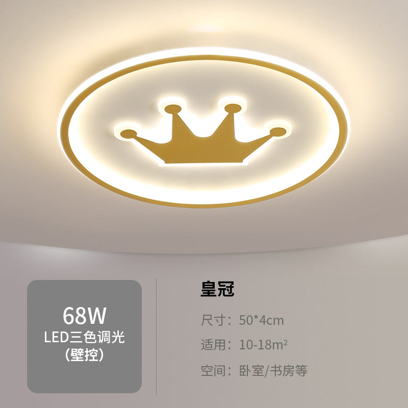 Children's Room Bedroom Lamp Boys Girls Pink Creative Cartoon Ceiling Lamp Cozy Romantic Room Lamp Master Bedroom Lamp