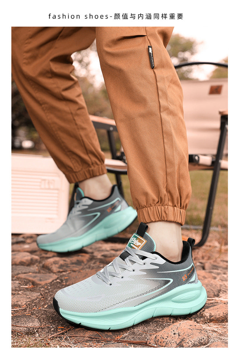 Large Size Leather Surface Fleece-Lined Thickened Warm Casual Sports Shoes Waterproof Non-Slip Cotton Shoes Real Explosive Carbon Plate Running Shoes