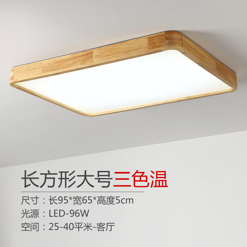 Log led Ceiling Lamp Living Room Balcony Tatami Wabi-Sabi Style Japanese Style Wood Art Corridor Nordic round bedroom