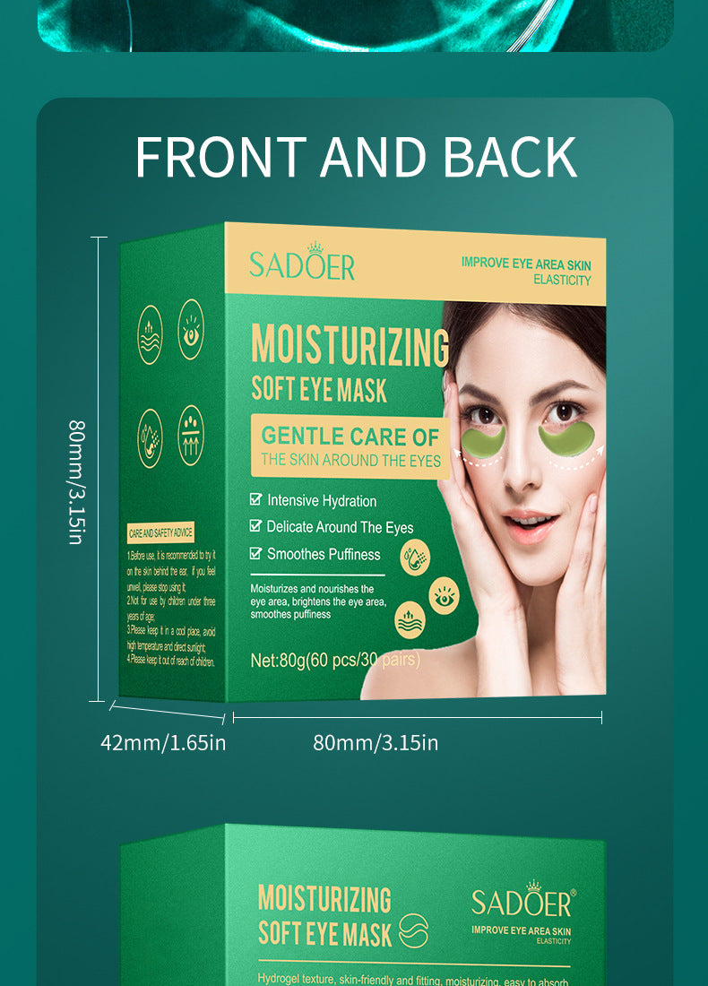 Moisturizing Eye Mask SADOER Softening Eye Wrinkles Eye Bags Dark Circles Eye Mask Cross-Border Wholesale