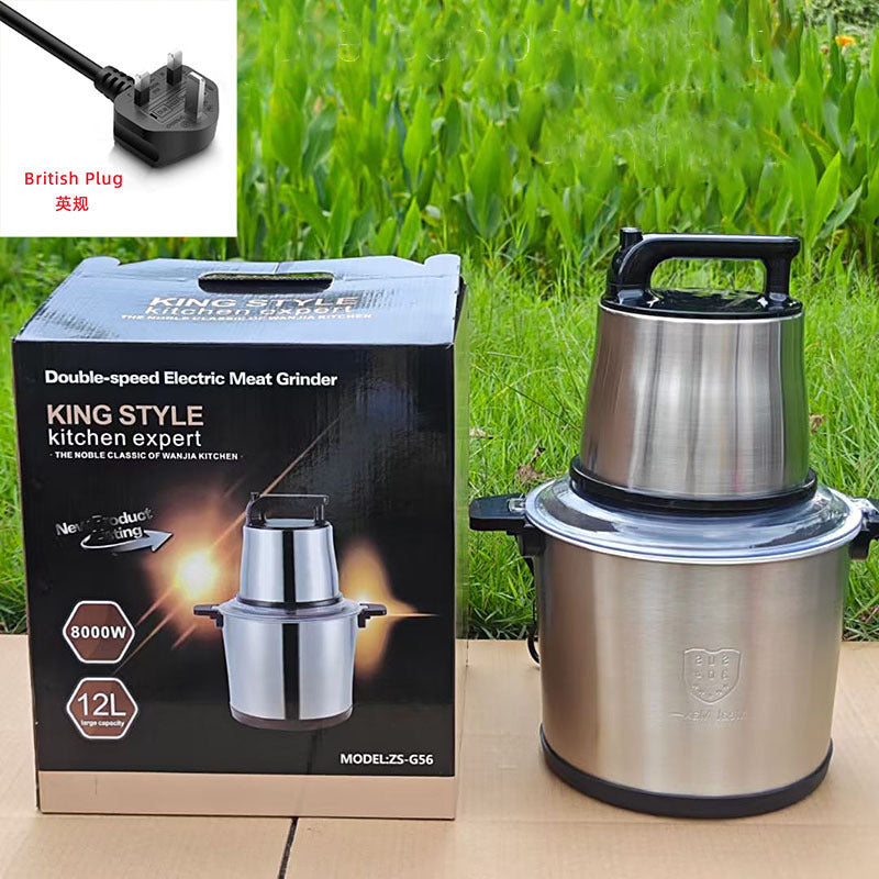 Fufumachine 6L Electric Meat Grinder Small Multi-Functional Meat Mincer Food Processor Blender Multi-Purpose