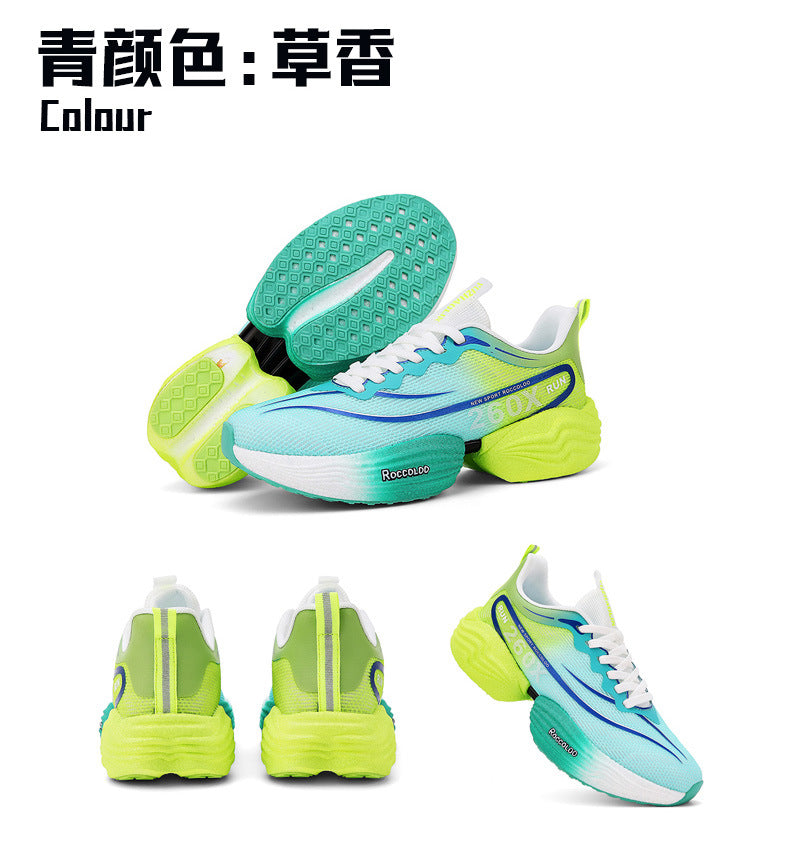 2025New Carbon Plate Anti-Slip Soft Sole Sports Shoes Dropshipping Couple Mesh Breathable Racing Running Shoes