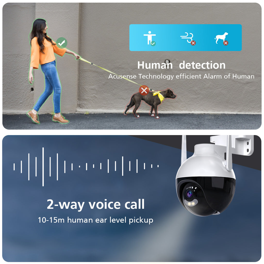 1080P Wireless WiFi360Indoor and outdoor waterproof ball camera with mobile phone remote monitoring and HD night vision